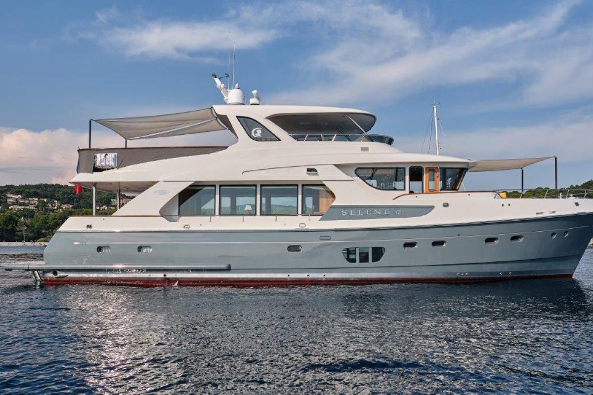 Selene 72 (2020): an over-equipped pre-owned boat for sale at Trawlers & Yachting!