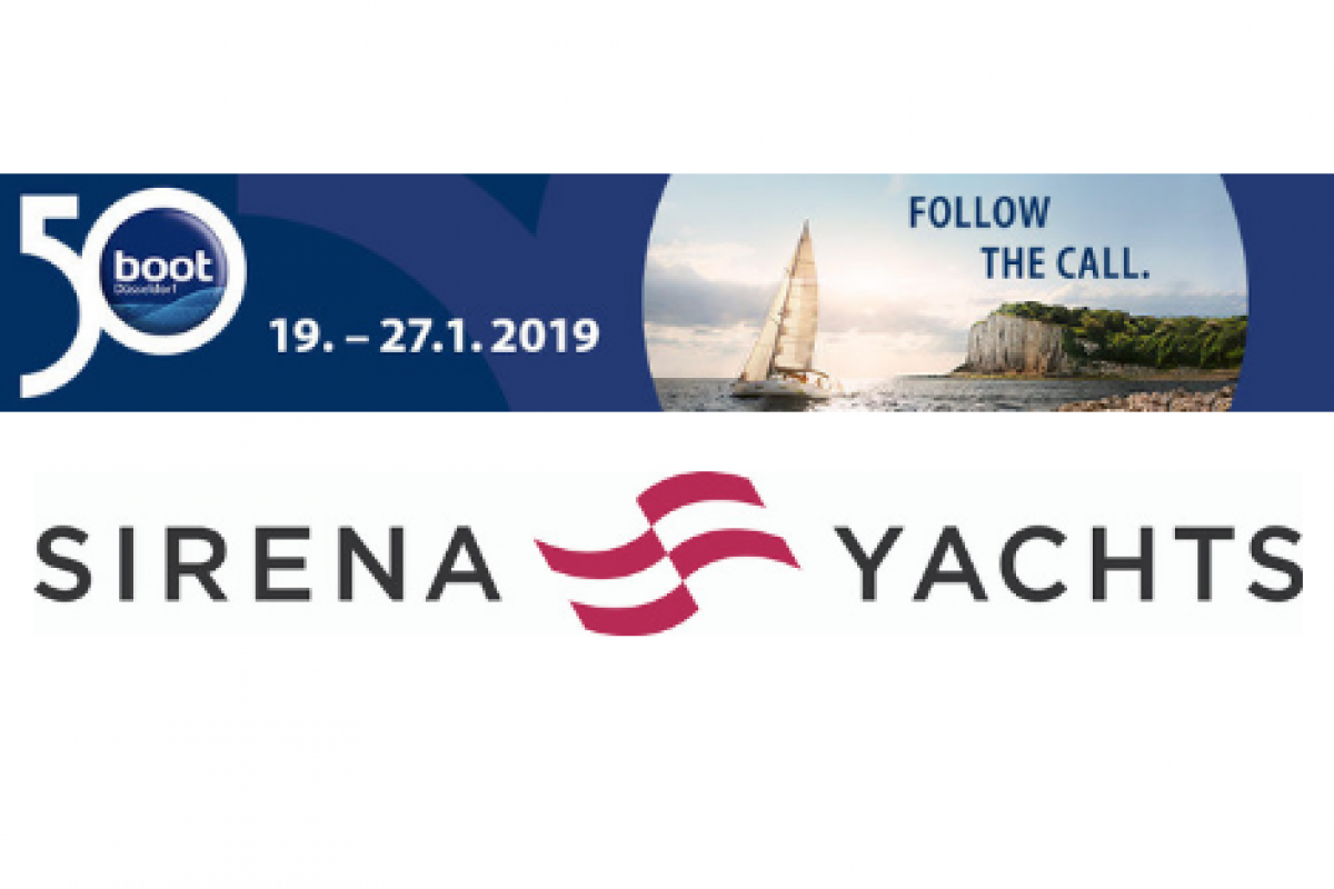 Sirena Yachts at Boot Düsseldorf from 19 to 27 January 2019!